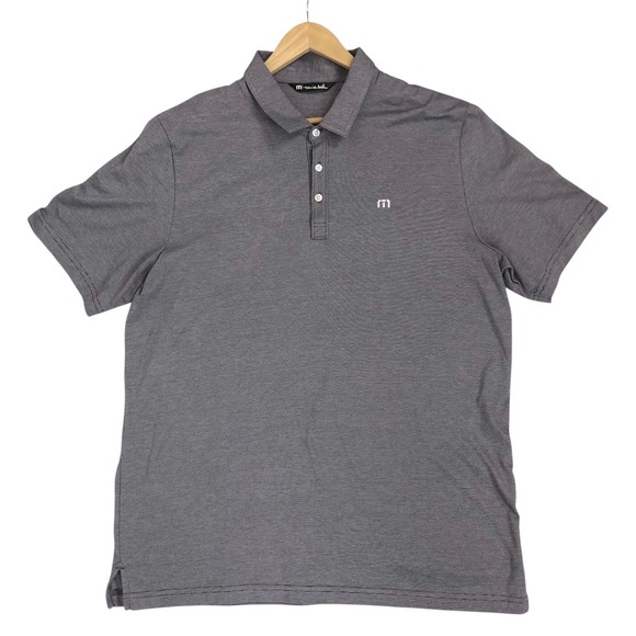 TravisMathew Other - Travis Mathew Golf Polo Shirt Pima Cotton Blend Mens XXL 2XL Purple Striped